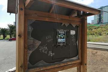 Abandono del Parque de las Mil Palmeras del Valle de Jinámar/TA.